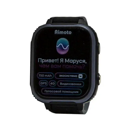 Детские умные часы Aimoto IQ 4G черные в Москве-0