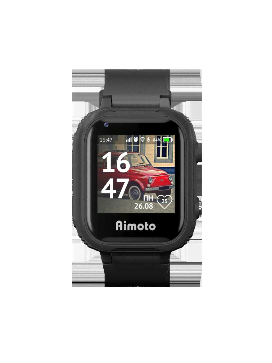 AIMOTO IQ 4G Детские умные часы с голосовым помощником Маруся (черные)-3