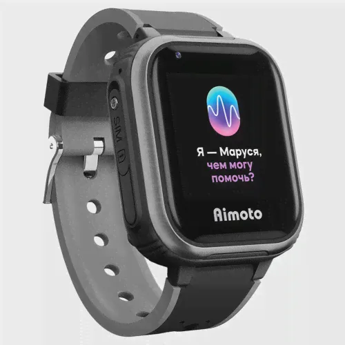 Умные часы детские Кнопка жизни Aimoto Маруся IQ 4G, черный